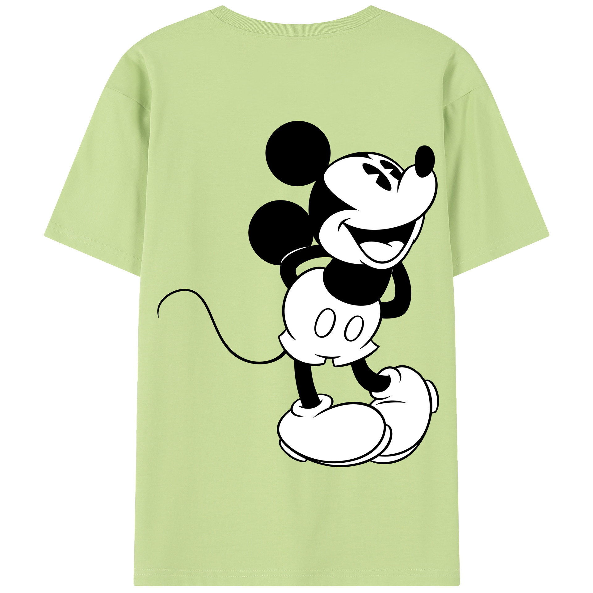 （画像用） ミッキーマウス Mickey Mouse 綿100％半袖Tシャツ（背面プリント）